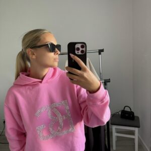 BLUZA DAMSKA BG DIAMOND | RÓŻ