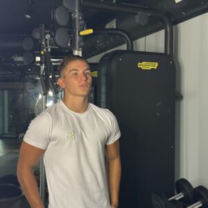 T-Shirt męski BG Bond | biały-jasny beż