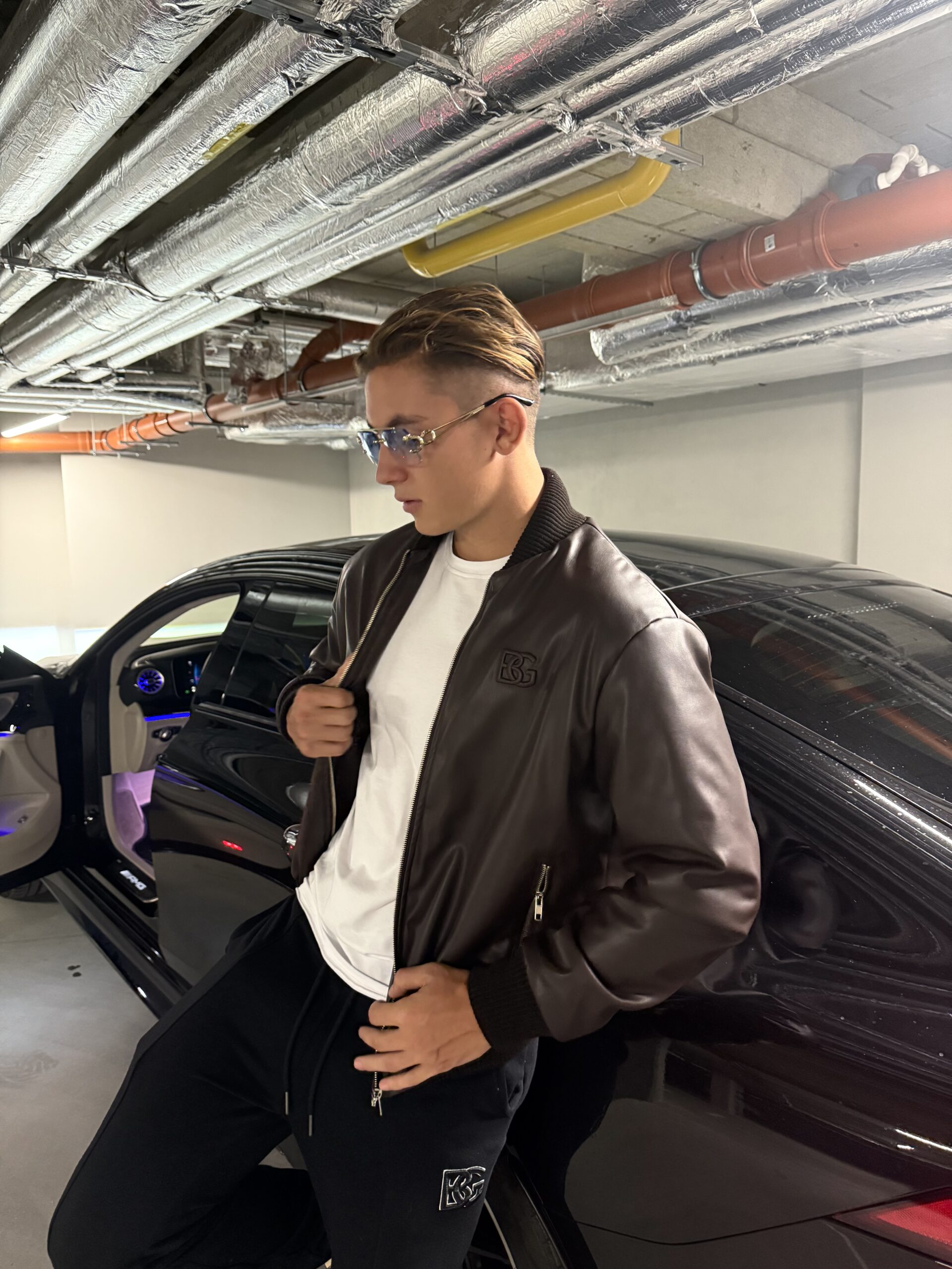 KURTKA MĘSKA BG HYPNOSE | GORZKA CZEKOLADA - obrazek 2