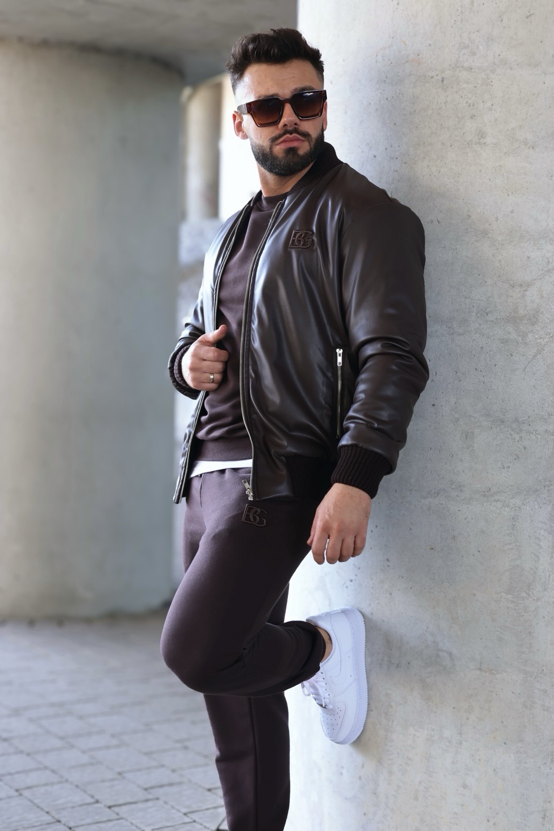 KURTKA MĘSKA BG HYPNOSE | GORZKA CZEKOLADA - obrazek 3